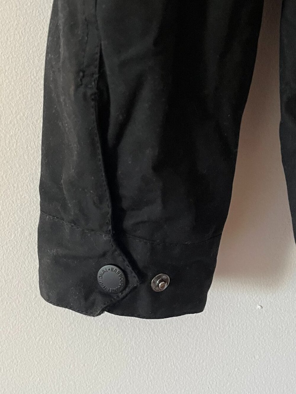 Barbour International Black Motorcycle Jacket Sz L - Picture 9 of 10